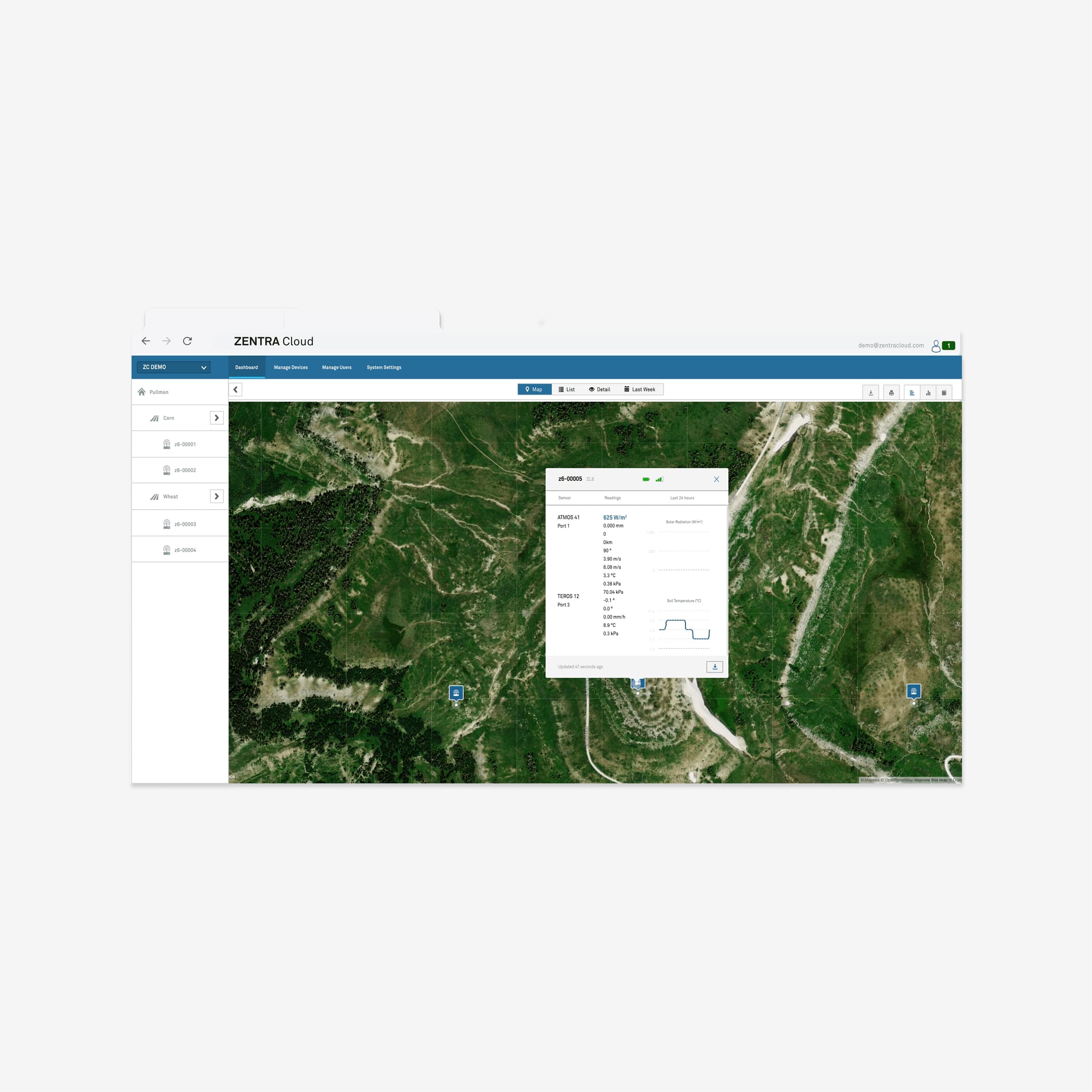 Automatic firmware over the air means you never have to wonder if your logger has the latest operating system.