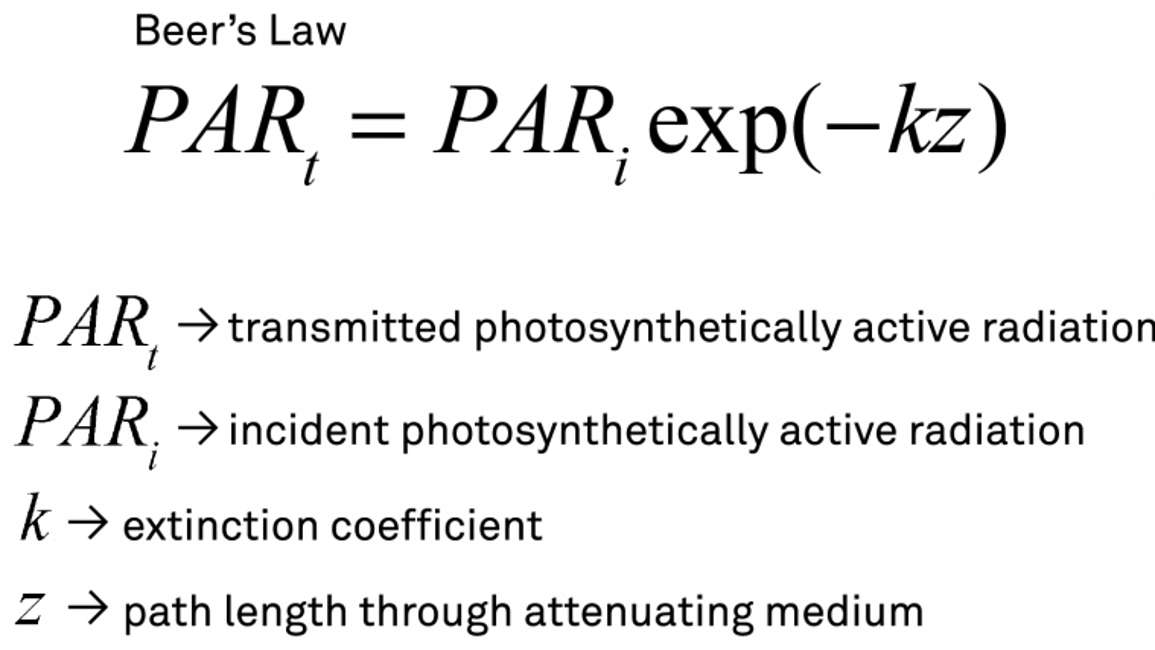 Beers Law Equation