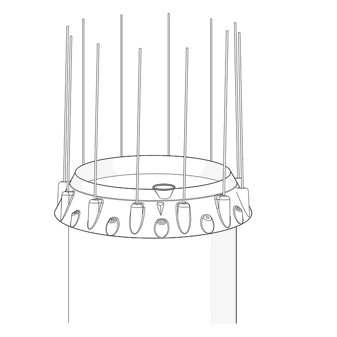 A diagram showing incorrect installation: sensor is slightly offset from the triangle.