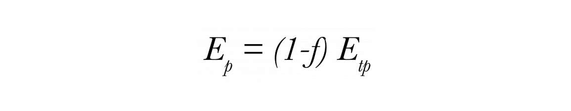 Potential Evaporation Equation