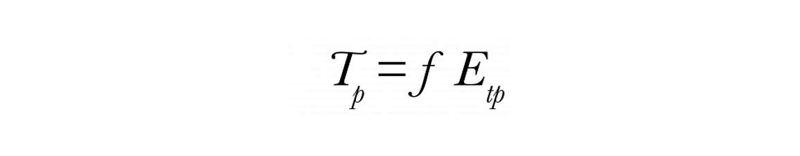 Potential Transpiration Equation