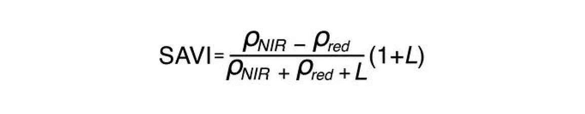 Soil Adjusted Vegetation Index Equation