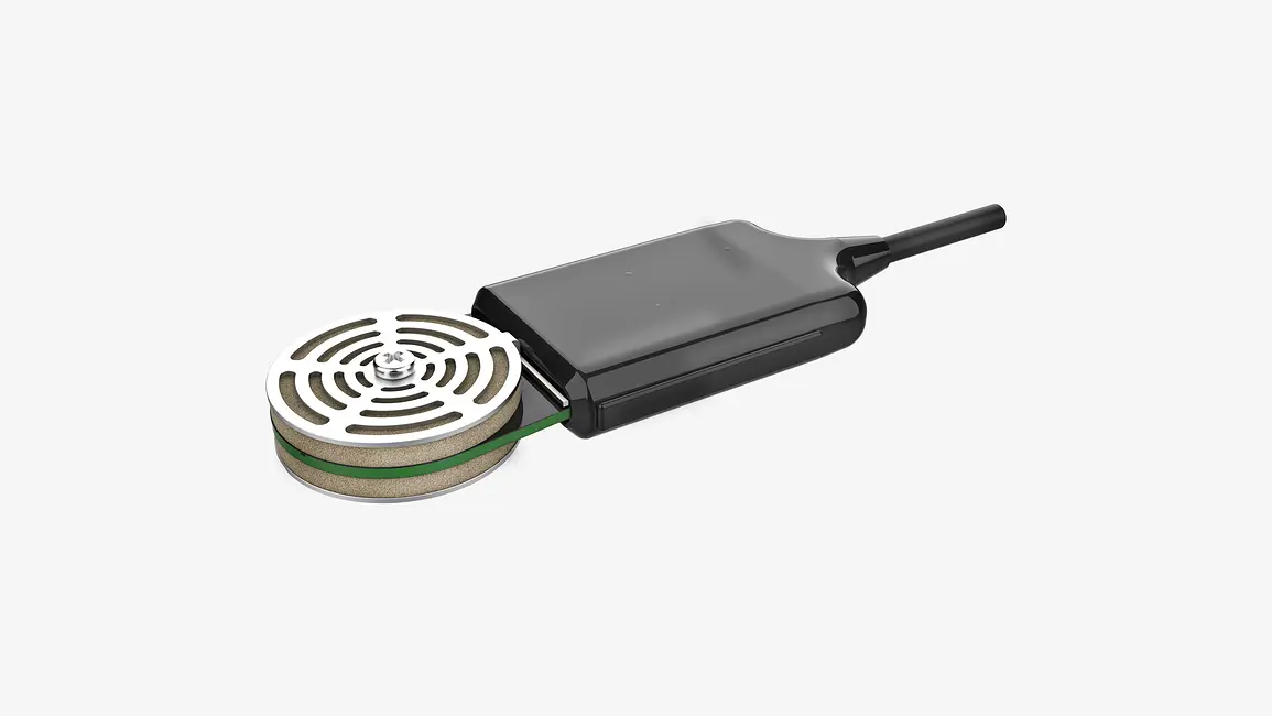 A photograph of a TEROS 21 soil water potential sensor