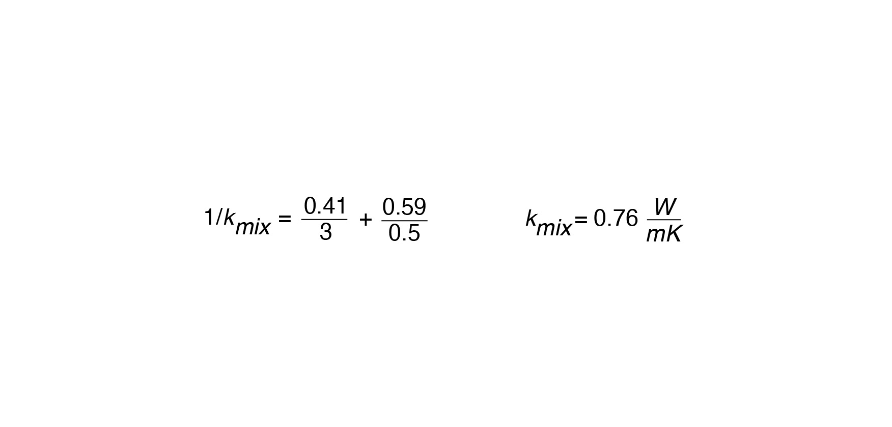 Formula for a stone and soil mix in series
