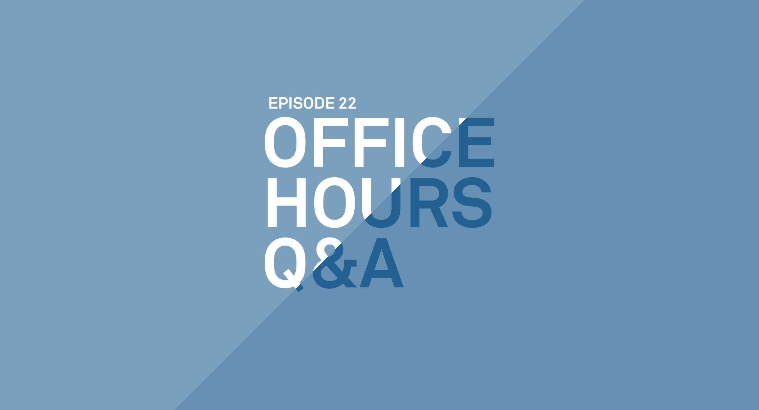 Office Hours 22: CDX technology
